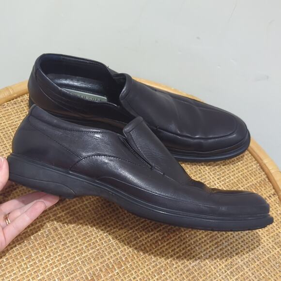 Kenneth Cole New York Mid-Way Dress Shoes Men's 11.5 Leather Loafers Black - Picture 6 of 8